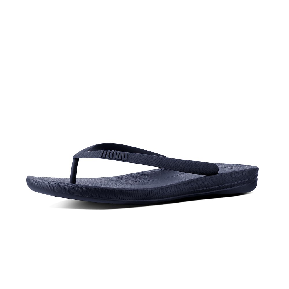 Fitflop Mens Flip-flops Navy - Iqushion Ergonomic - 93BPYFLVK